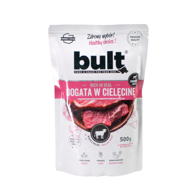 Karma mokra dla psa bogata w cielęcinę 0,5 kg Bult