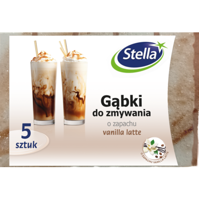Gąbki do zmywania vanilla latte 5 sztuk