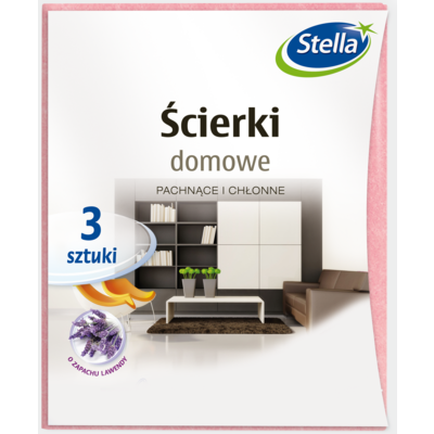 Ścierki domowe zapach LAWENDY 3 sztuki