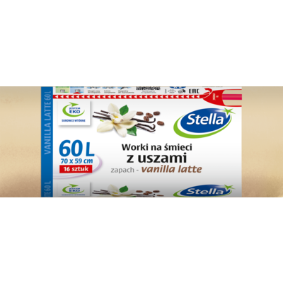Worki na śmieci VANILLA LATTE 60 l 16 sztuk