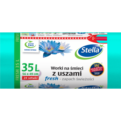 Worki na śmieci uszy FRESH 35 l 24 sztuk