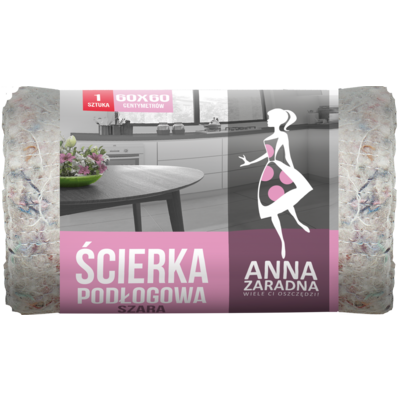 Ścierka podłogowa szara 60 x 60 cm