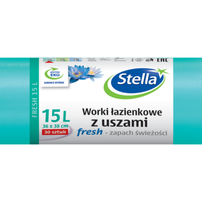 Worki łazienkowe uszy FRESH 15 l 30 sztuk
