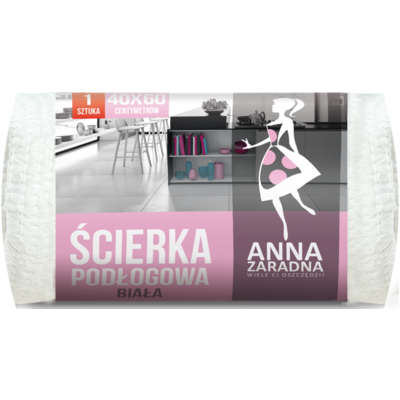 Ścierka podłogowa biała 40 x 60 cm