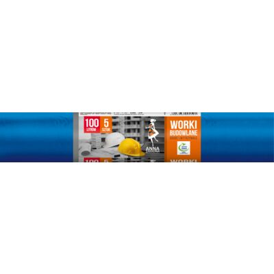 Worki na odpady BUDOWLANE 100 l 5 sztuk