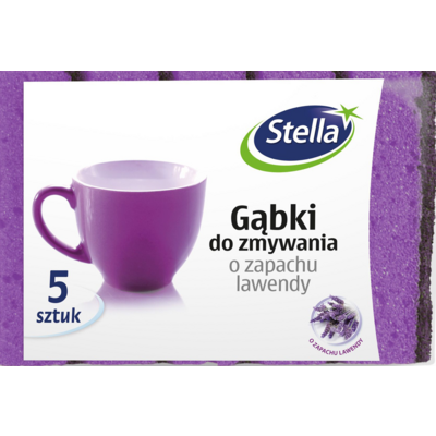 Gąbki do zmywania zapach LAWENDY 5 sztuk