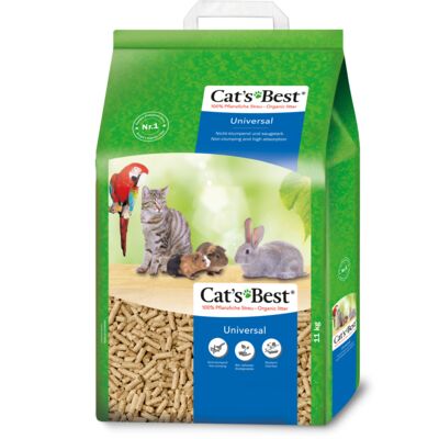 Żwirek drzewny niezbrylający UNIVERSAL dla zwierząt domowych 11 kg 20 l Cat's Best