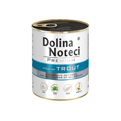 Karma mokra dla psa z pstrągiem 800 g Dolina Noteci