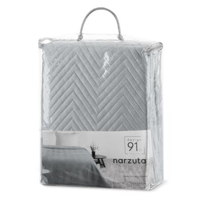 Narzuta D91 Luiz 170 x 210 cm srebrna