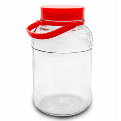 Słój z zakrętką i uchwytem plastikowym 3 l 2915