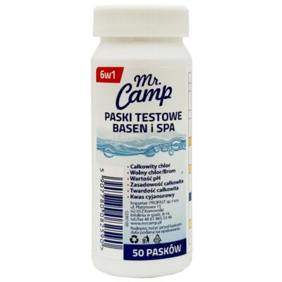 Paski testowe 6 w 1 do basenów i spa Mr.Camp