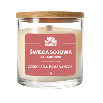 Świeca sojowa zapachowa Czekolada i Pomarańcza 155 g