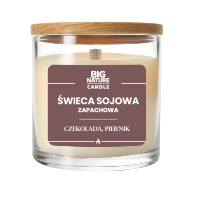 Świeca sojowa zapachowa Czekolada i Piernik 155 g