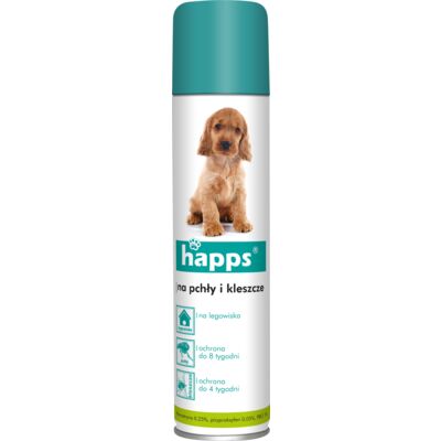 Spray dla psów na pchły i kleszcze 250 ml Happs
