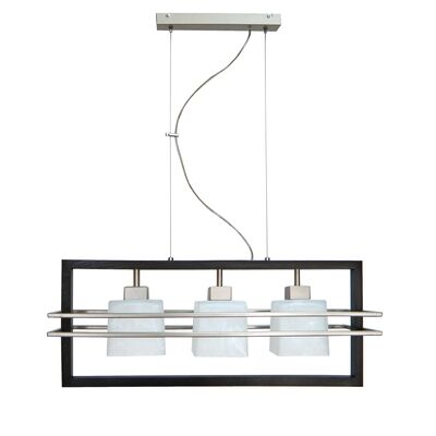 Lampa wisząca 3 - płomienna 3-RAMA SZ WENGE 5,25 kg, 70 x 90 cm, 3 x E27 PROGRES