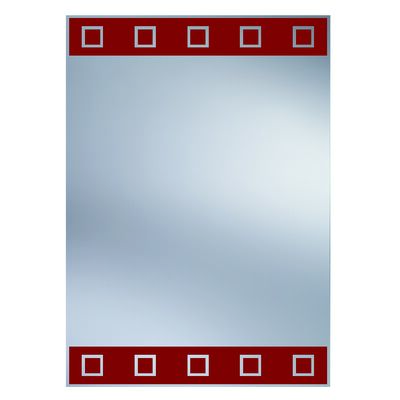 Lustro N6 czerwone 35 x 50 cm Dubiel Vitrum