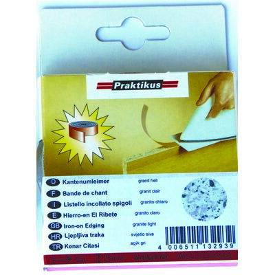 Okleina do krawędzi z klejem granit jasny 5 m x 20 mm (10 sztuk)