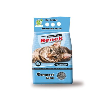 Żwirek dla kota Super Benek Compact Naturalny 5 l