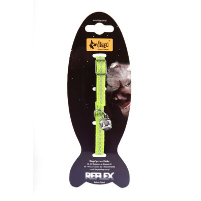 Obroża dla kota ENERGY z odblaskiem 1 x 29 cm zielona