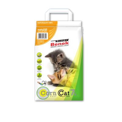 Żwirek kukurydziany dla kota Super Benek Corn Cat 7 l