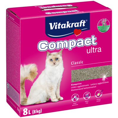 Żwirek zbrylający bentonitowy Compact ultra 8 kg Vitakraft