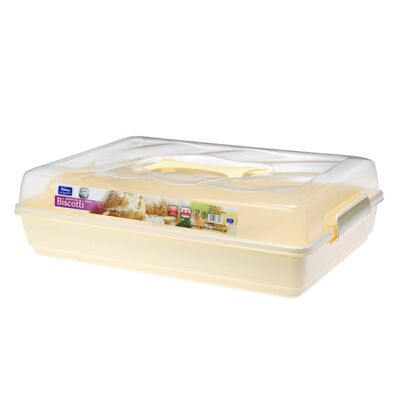 Pojemnik na ciasto BISCOTTI kremowy