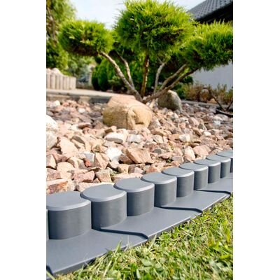 Palisada obrzeże trawnika Midi Plus grafit 13,5 x 14,2 cm 2,1 m