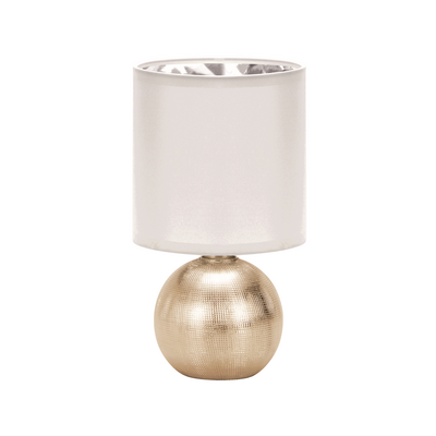 Lampka stołowa PERLO E14 GOLD/WHITE STRÜHM