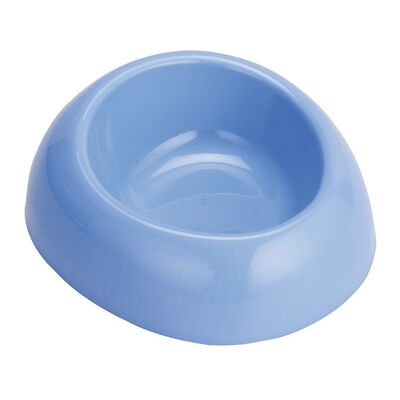 Miska owalna dla psa kota plastikowa 0,4 l niebieska