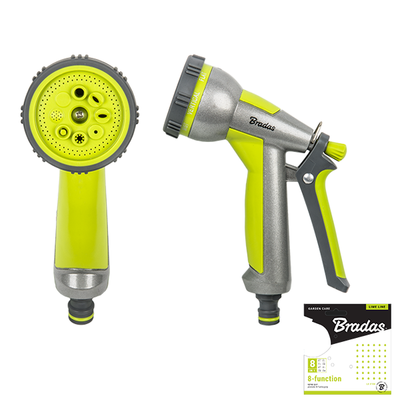 Pistolet 8-funkcyjny, metalowy LIME LINE