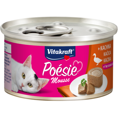 Karma dla kotów Poesie Mus kaczka 85 g Vitakraft