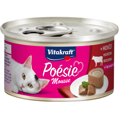 Karma dla kotów Poesie Mus wołowina 85 g Vitakraft