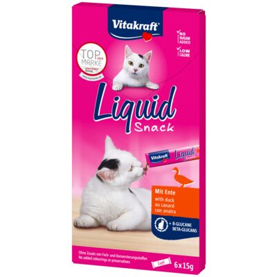Przysmak dla kota Cat Liquid Snack 6 sztuk kaczka/Bglukan Vitakraft