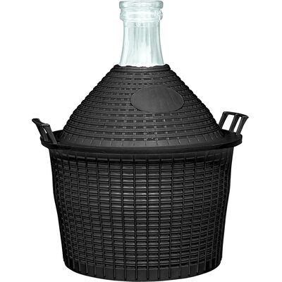 Balon do wina 10 l w koszu plastikowym Browin