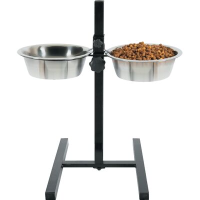 Zestaw 2 miski 21 cm 1,5 l + stojak regulowany ZOLUX
