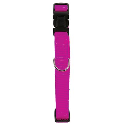 Obroża nylon regulowana 25 mm fuksja ZOLUX