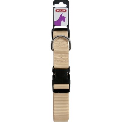 Obroża nylon regulowana 40 mm beżowy ZOLUX