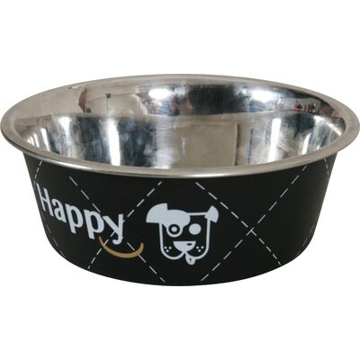 Miska Inox HAPPY 0,4 l czarny ZOLUX