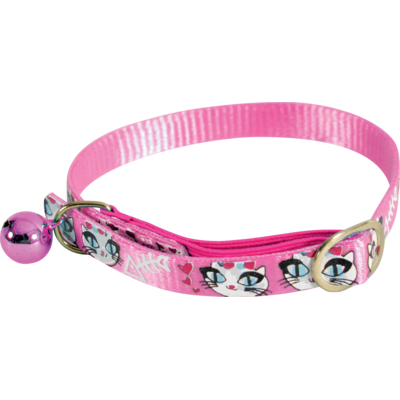 Obroża nylonowa dla kota LadyCat 30 cm różowy ZOLUX
