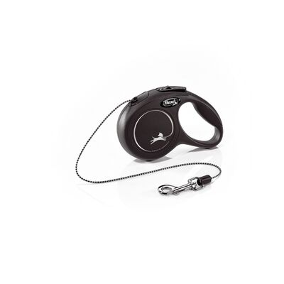 Smycz automatyczna NEW CLASSIC linka XS 3 m czarna FLEXI