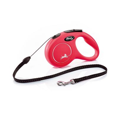 Smycz automatyczna NEW CLASSIC linka S 5 m czerwona FLEXI