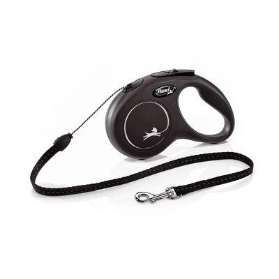 Smycz automatyczna NEW CLASSIC linka S 5 m czarna FLEXI