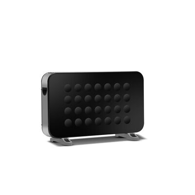 Konwektor Turbo 750W/1250W/2000W z dodatkowym nawiewem czarny