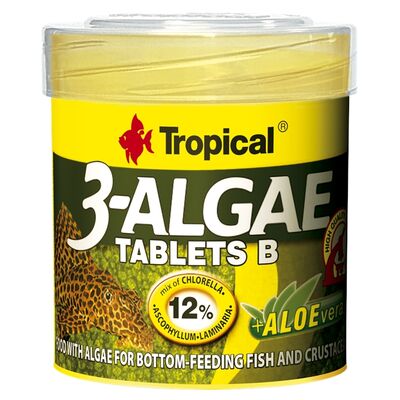 Pokarm dla ryb 3-Algae Tablets B 50 ml / 36 g, 200 sztuk Tropical