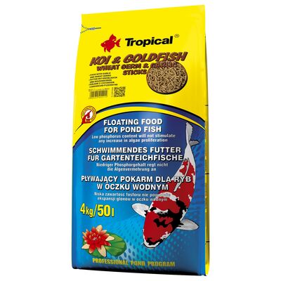 Pokarm dla ryb pływający koigoldFish wheat ermgarlic Sticks 4 kg Tropical