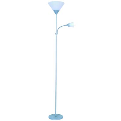 Lampa podłogowa szara 179 cm