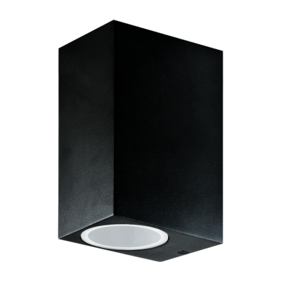Kinkiet aluminiowy POLUX Boston SG37SQWB-2 2 x GU10 czarny