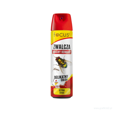 Aerozol focus zwalcza muchy i komary 750 ml FOCUS