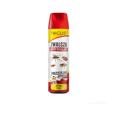 Aerozol uniwersalny focus zwalcza owady biegające 300 ml FOCUS