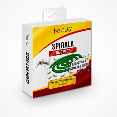 Spirala focus zwalczająca komary i meszki 10 sztuk FOCUS
